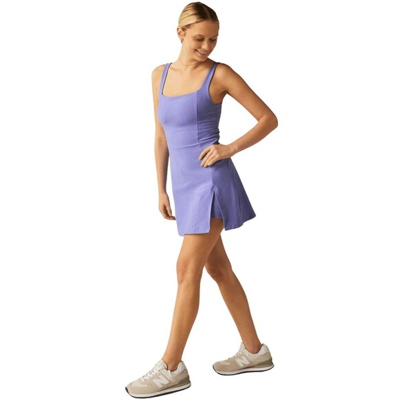 Beyond Yoga Spacedye Court Appeal Mini Dress Size XL Indigo Heather Athleisure - Picture 7 of 16
